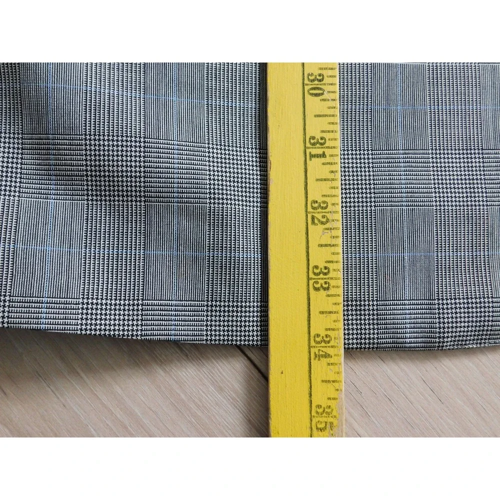 Brooks Brothers Makers Suit Mens 42L 36x31 Gray Wool Glen Plaid 2 Piece Made USA